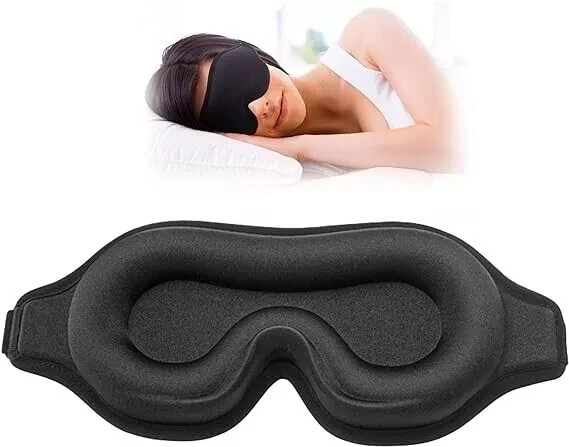 sleep Eye Mask for Men Women, Zero Eye Pressure 3D Sleeping Mask, Light Blocking-image