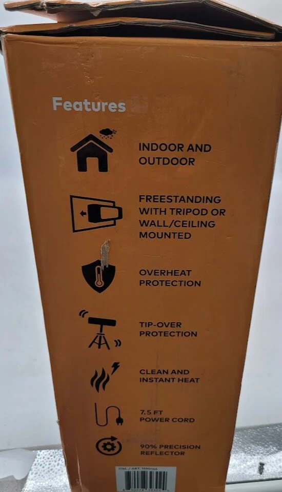 Calentador infrarrojo Dr. DR-368 interior/exterior 1500 W carbono infrarrojo con soporte para trípode Foto 4 de 4