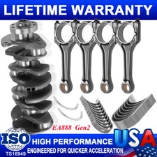 Cigüeñal del motor con barras de conexión para Audi A3 VW Jetta Golf MK5 MK6 EA888 Gen2