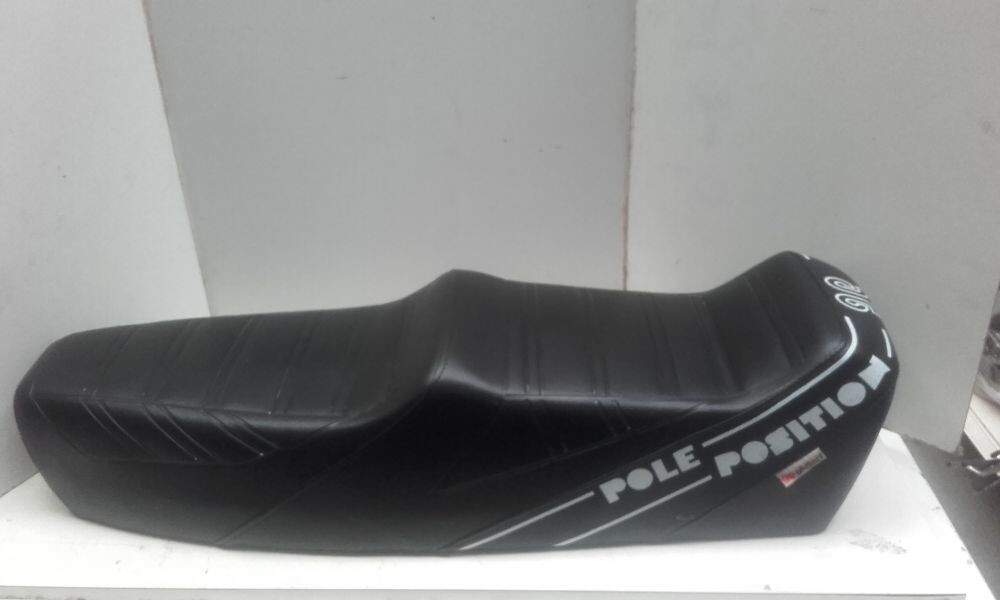 Vespa PX/LML Black white script 125 Pole Position Yankee Seat FREE