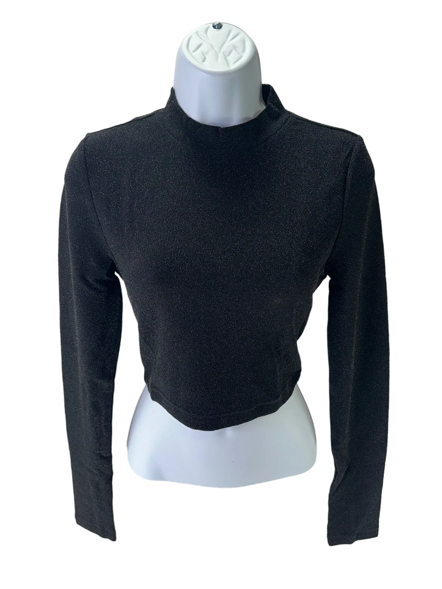Crop Top American Apparel Nero Taglia Med:基本, Morbido E Perfetto - Foto 4