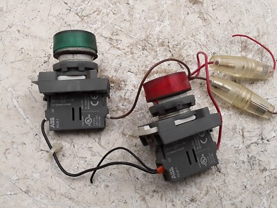 ABB MLB-1 Red & Green Lamps w/Contact Block