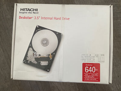 Hitachi Deskstar 3.5'' Internal Hard Drive 640gb SATA 7200 RPM 16mb Buffer NIB