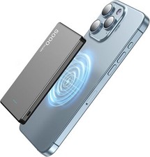 Magnetic Portable Charger Magnetic 5000mAh Ultra SlimforMagSafe Battery grizzly