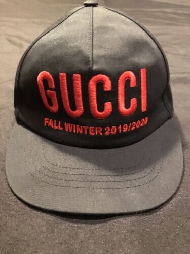 GUCCI BASEBALL CAP M HAT GG FALL WINTER 2019 2020 EMBROIDERED $430 
