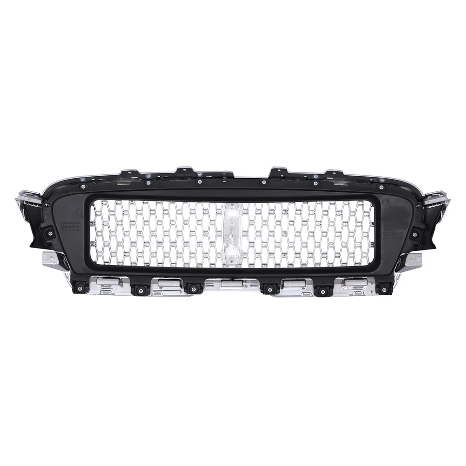 Front Bumper Grille Grill Nickelplated Chrome Plastic For Lincoln MKZ 2017-2019 Foto 4 de 4