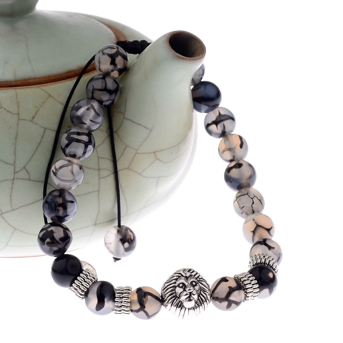 Julie Wang Ciondoli Aromaterapia - 6 Diffusori Argento Con Pietre Lavica Per Oli Essenziali - Foto 6