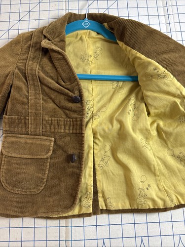 Sears Pooh Ltd Corduroy Jacket Size 5 - Picture 2 of 5