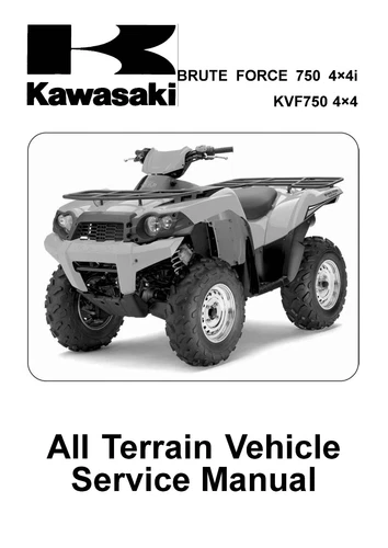 Kawasaki service manual 2008 & 2009 BRUTE FORCE 750 4×4i & KVF750 4×4.