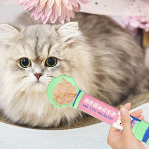 Cat Strip Happy Spoon Cat Feeder Cat Strip Squeeze Liquid Snack Feeding Spoon