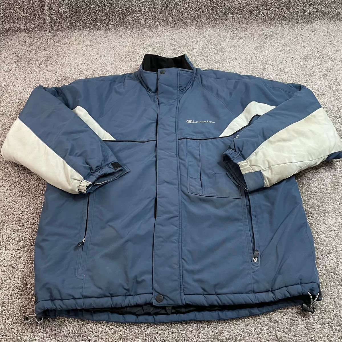 Champion Authentic Athletic Apparel Jacket Mens Large Windbreaker Vintage Look Champion Authentic Athletic Apparel Jacket Mens Large Windbreaker Vintage Look