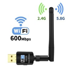 600Mbps USB Wifi Adapter 5.8GHz 2.4GHz USB Wifi Receiver Wireless Network Card