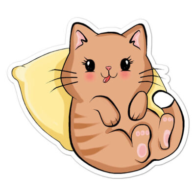 Cute Kitten Cat Sticker Decal