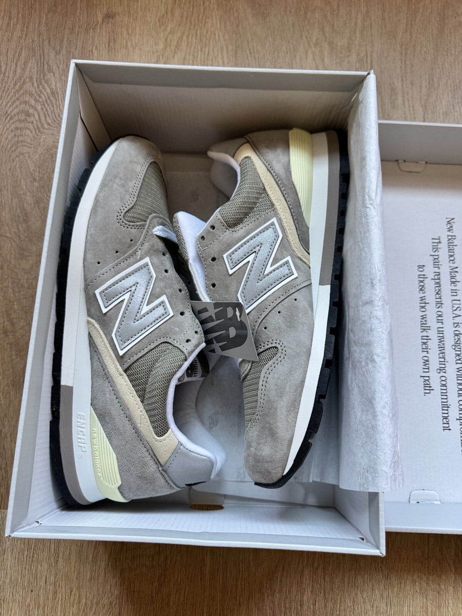 New Balance 996 Grey Sliver White Made In USA Sneakers US 10