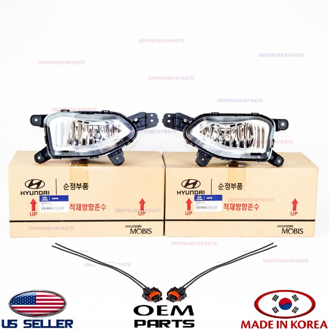 OEM Fog Light Lamp Left & Right + Connector ⭐set 2pcs⭐ HYUNDAI KONA
