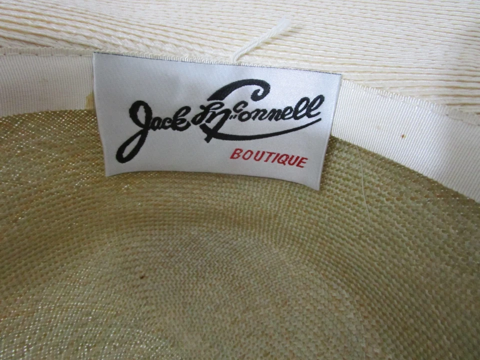 Sombrero de Paja Jack McConnell Ala Media Ancha Celadon Natural 2 Tonos Seda Iglesia Nosotros Foto 4 de 4