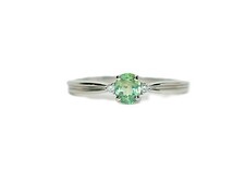 Natural Alexandrite  Diamond Ring Platinum .39tcw Birthstone Ring Statement