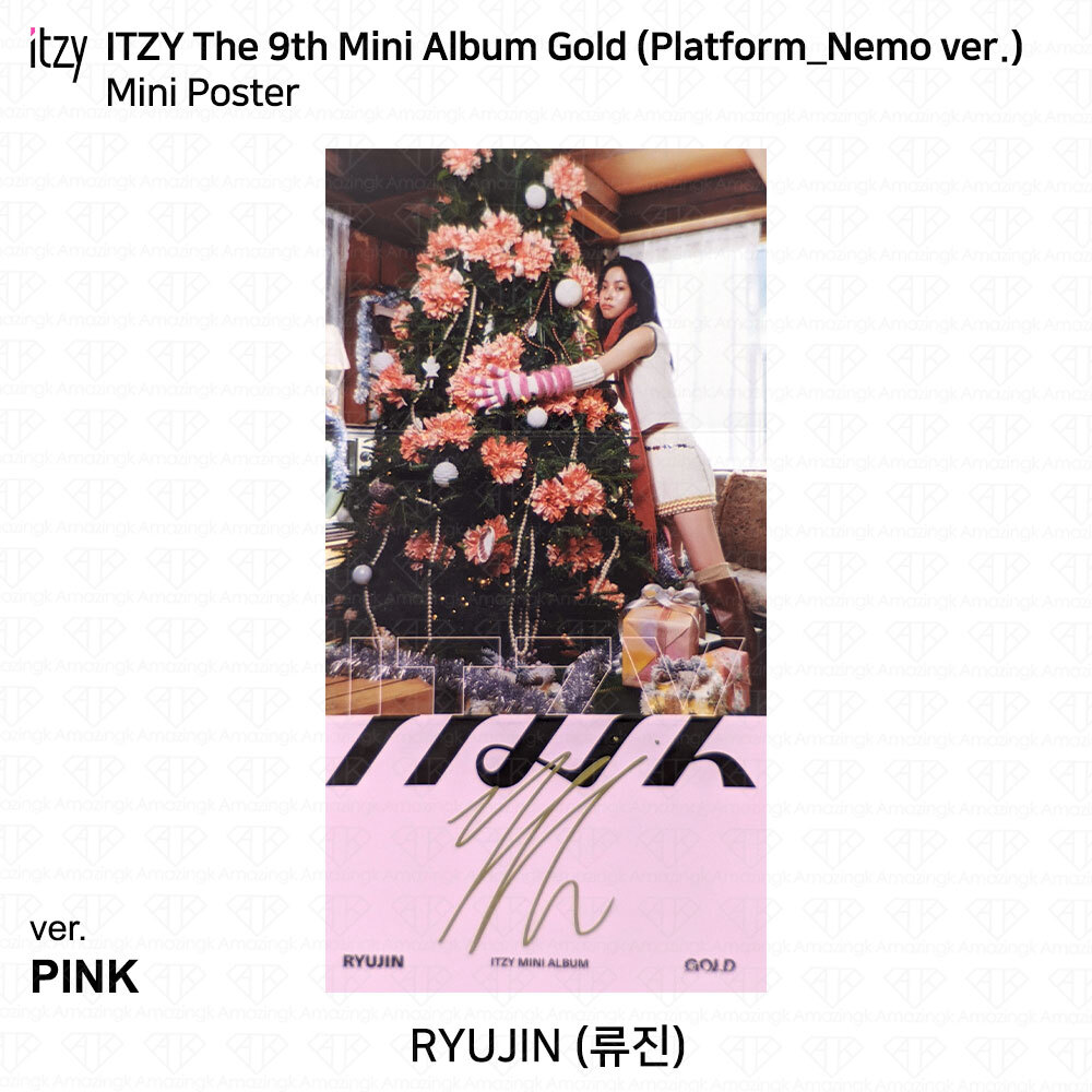 ITZY 9th Mini Album Gold Platform Nemo ver Photocard Poster QR