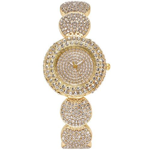 Diamond-bordered Luxury Women Watch Girls Quartz Bracelet Watch WristWatch - Picture 6 of 6