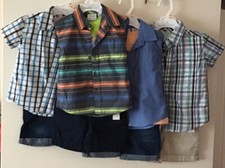 Koala Baby Boy Outfit set 9-12 OR 12-18 months Button down shirt shorts tee 3pc