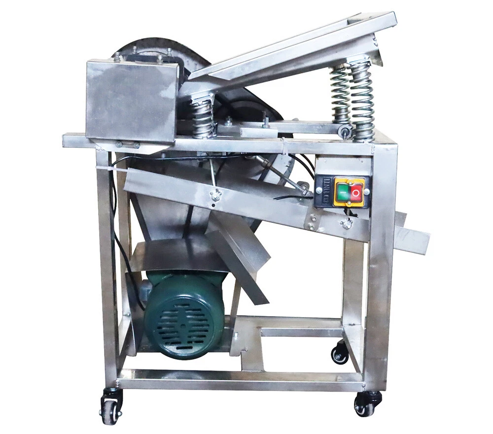 INTBUYING® 220V Pea Peeling Machine 550LBS/H Bean Pea Peeler Enhanced Frame