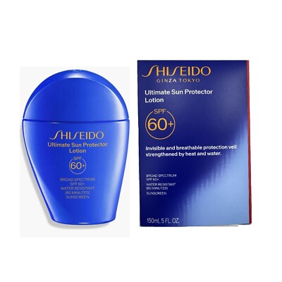 Shiseido Sun Protector Lotion SPF60 p[us  5 oz / 150ml   NEW In Retail BOX