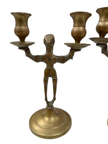 antique brass candelabras - Picture 7 of 8