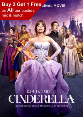 Cinderella 2021 Filmplakat A5 A4 A3 A2 A1