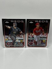 Matt McLain  Spencer Steer (2) 2024 Topps Chrome Base #48 Cincinnati Reds