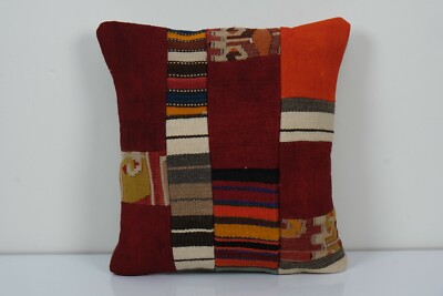 18'' x 20'' Carpet Pillow, Bohemian Kilim Lumbar, Turkey Pillow, Home Decor