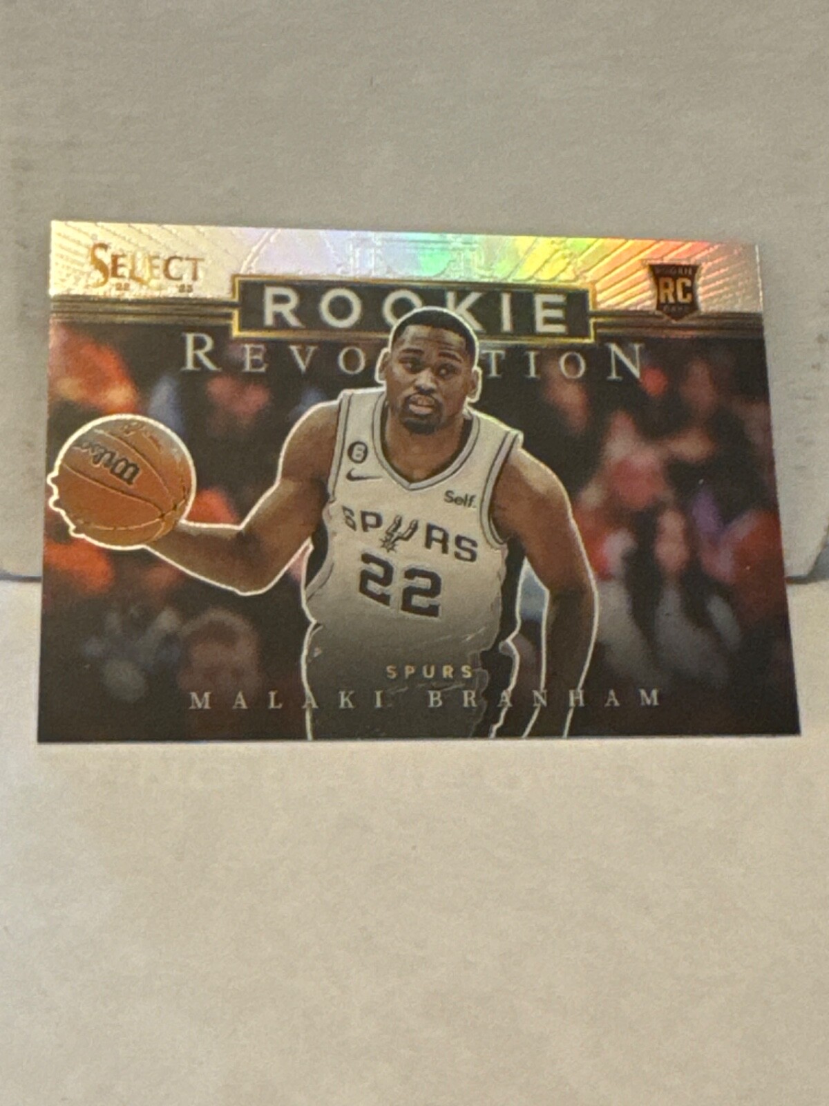 2022 Panini Select Silver Holo Malaki Branham #6 Rookie Revolution Spurs
