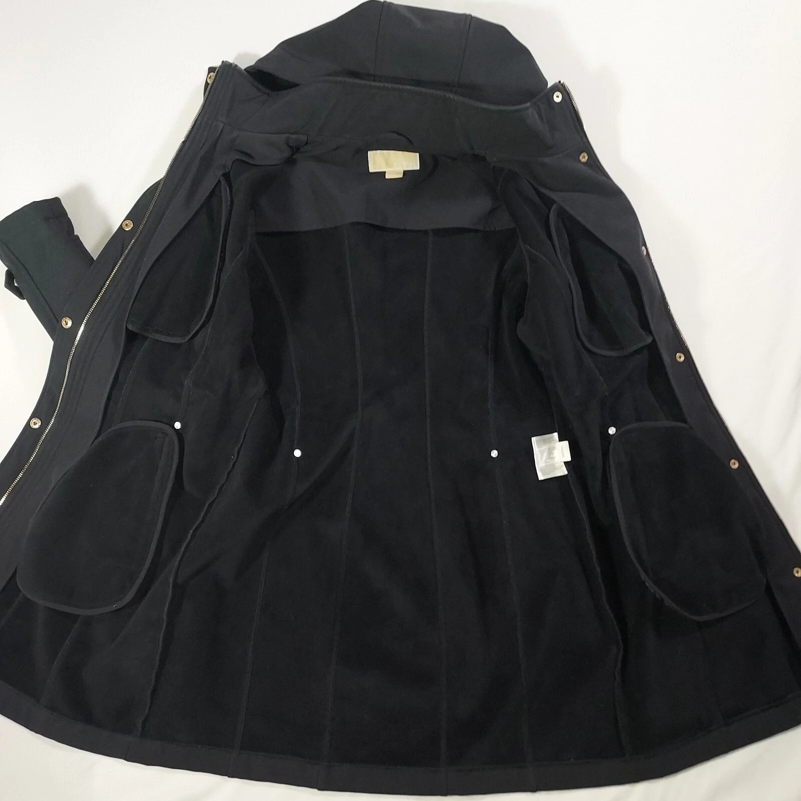 Cappotto donna Michael Kors softshell con cappuccio rimovibile MED vedi note TLC necessario