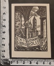 WUNDERKAMMER EXLIBRIS 748 - " POLI REGISTA TEATRALE " - * G MAININI * - X
