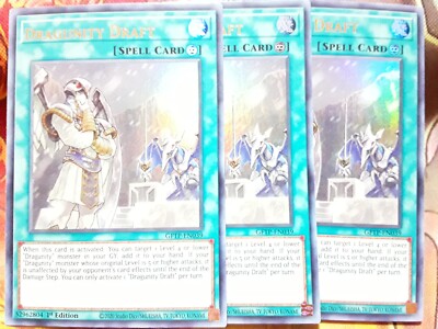 Yugioh Dragunity Draft X3 Ultra Rare GFTP-EN039 1st Ed LP Playset