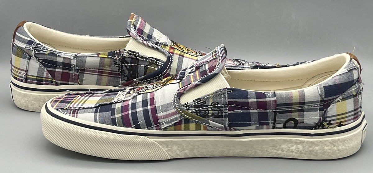 Polo Ralph Lauren Keaton Pony Slip-On Tiger Patchwork Shoes Men’s Size 10 NEW Ralph Lauren Polo Tigers Keaton Slip On Patchwork Mens SZ 13  main image 3