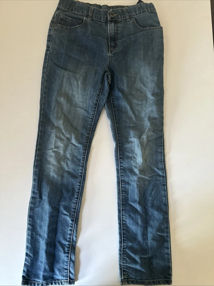 Children's Place Boys Jeans Skinny Size 14 Denim Medum Wash Blue Adjustable - Image 2 of 4