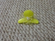 Hair Clip Claw Pastel Yellow Vintage