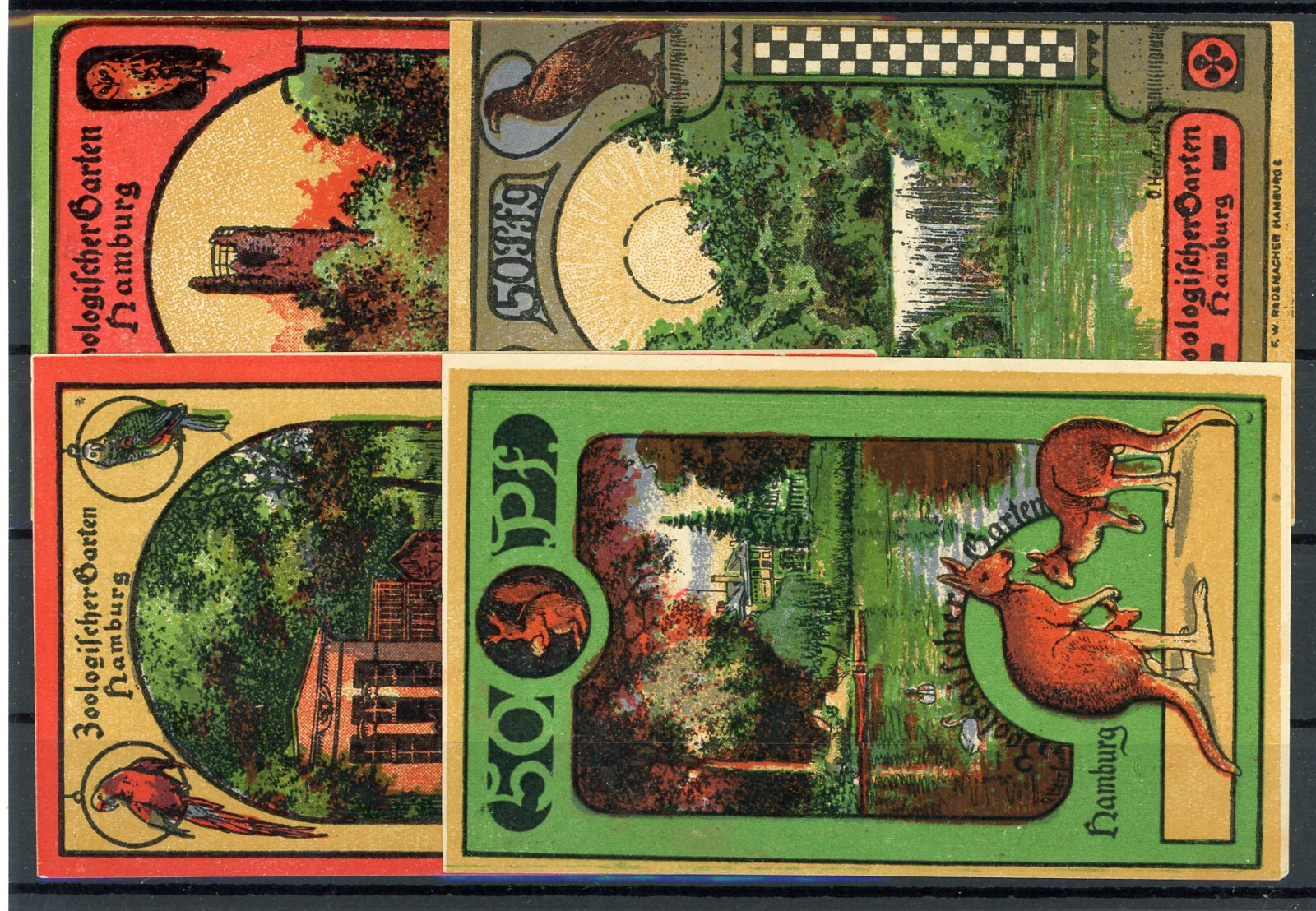 Hamburg 4 notes emergency money/zoological garden .........................2/27173