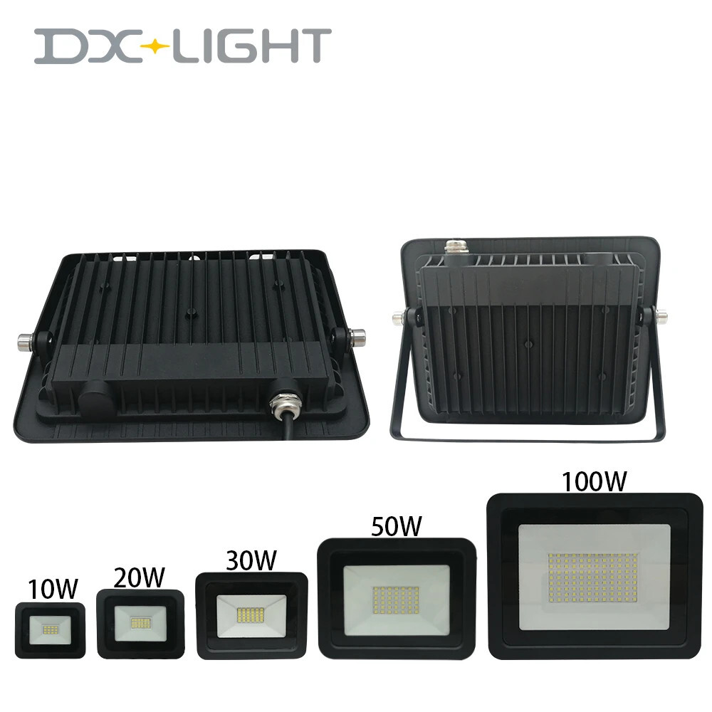 Proiettore LED 100W Impermeabile IP68 per Esterni con Staffa