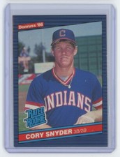 1986 Donruss Cory Snyder . Cleveland Indians #29