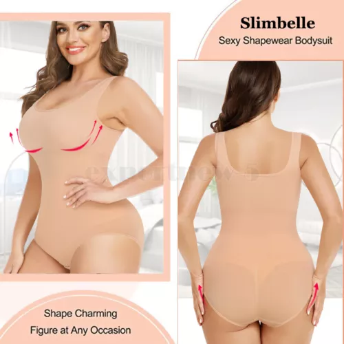 Women Full Body Shaper Shapewear Seamless Firm Tummy Control Slimming Bodysuits@ - Bild 13 von 21