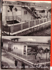 CARTOLINA  SCAFA' B/N  VIAGGIATA 1959  2 VEDUTE CASA DEL FANCIULLO
