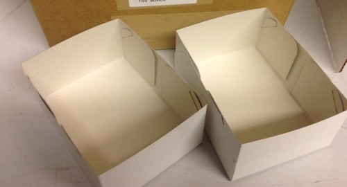 Lot of 25 White Boxes 8 1/2 x 6 1/2 x 4" 2 piece pop up boxes Free shipping - Picture 4 of 6