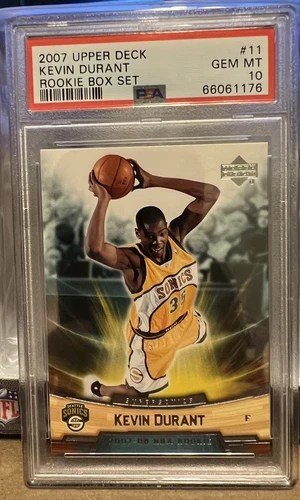 Kevin Durant 2007 Upper Deck #11 Rookie Box Set PSA 10
