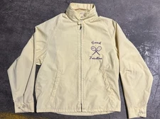 pastel yellow king louie harrington zip up jacket chain stitch Tennis 