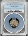 1921 D MERCURY DIME 10c PCGS Good 6, "SEMI-KEY DATE COIN"