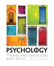 Psychology: Themes and Variations - Hardcover By Weiten, Wayne - GOOD