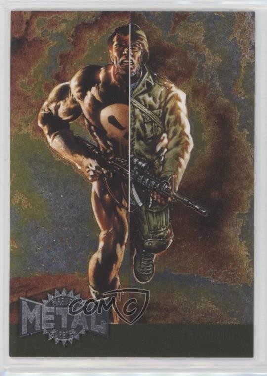 2015 Marvel Fleer Retro 1995 Fleer Metal Blaster Punisher #29 0kg8
