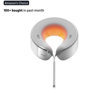 Bluvol Nest 10 Ultra Immersive Heated Cordless Neck Massager Silver