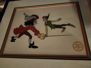 Walt Disney "Peter Pan" & Captain Hook - Limited Edition Cel